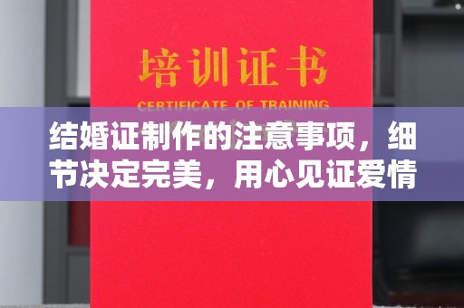 城阳结婚证制作的注意事项，细节决定完美，用心见证爱情